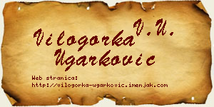 Vilogorka Ugarković vizit kartica